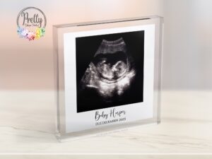 Baby Scan Photo On Acrylic Block