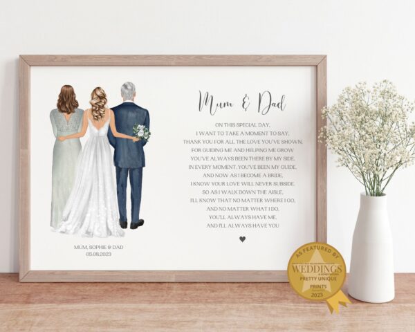 Personalised Gift For Parents Of The Bride