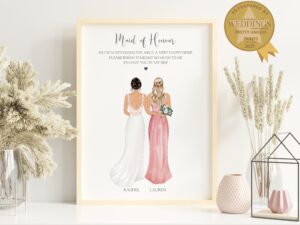 Gift For Maid Of Honour From Bride On Wedding Day