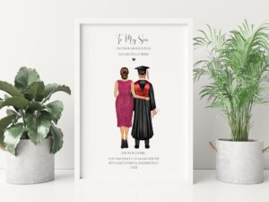 graduation print for son from mum