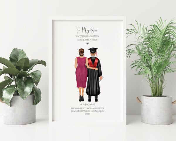 graduation print for son from mum