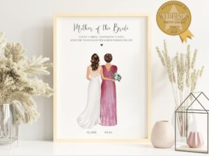 Personalised print for the mother of the bride