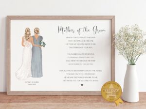 Personalised Gift From The Bride To The Mother Of The Groom