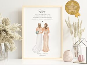 Personalised Gift For Sister On Her Wedding Day