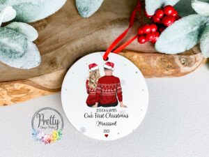 Christmas Ornament - First Christams Married