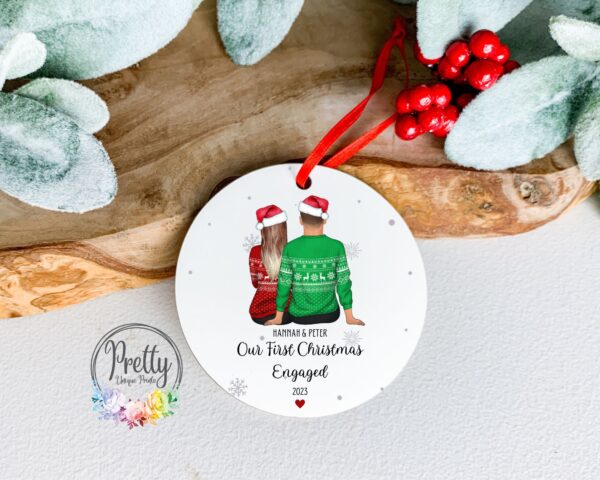 Christmas Tree Bauble - Engagement Gift