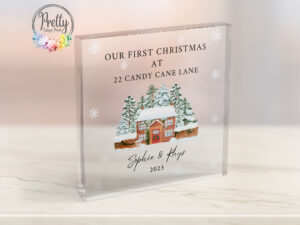 First Christmas In New Home Acrylic Block