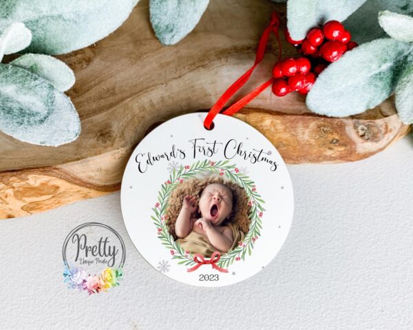 Baby Boy Christmas Bauble. First Christmas Bauble