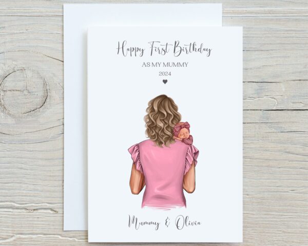 Birthday Card For Mum Carrying Baby