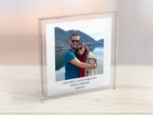 Personalised First Valentines Day Photo Block