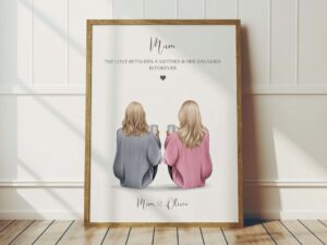 Personalised Mum and Daughter Print
