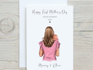 Personalised First Mothers Day Card. Mothers Day Card For New Mummy