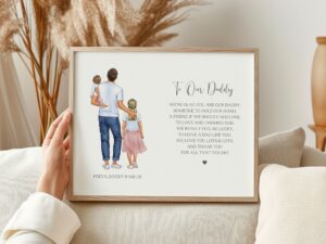 Personalised Fathers Day Print With Poem