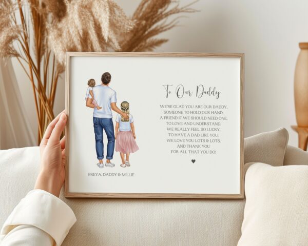 Personalised Fathers Day Print With Poem