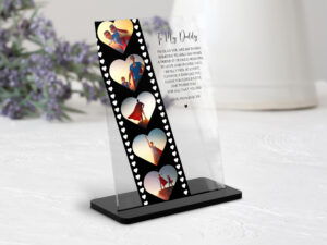 Personalised Photo Gift For Dad From Children, Film Strip Photo Gift
