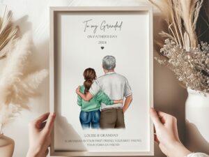 Fathers Day Gift For Grandad, Gift For Grandad From Granddaughter
