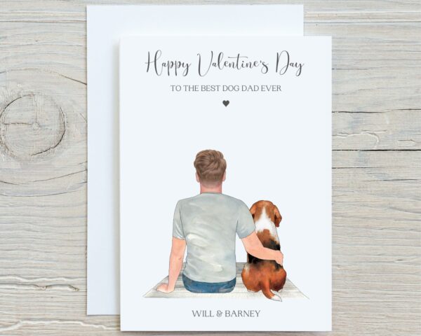 Dog Dad Valentines Card