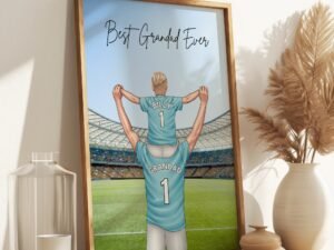 Football Print For Grandad