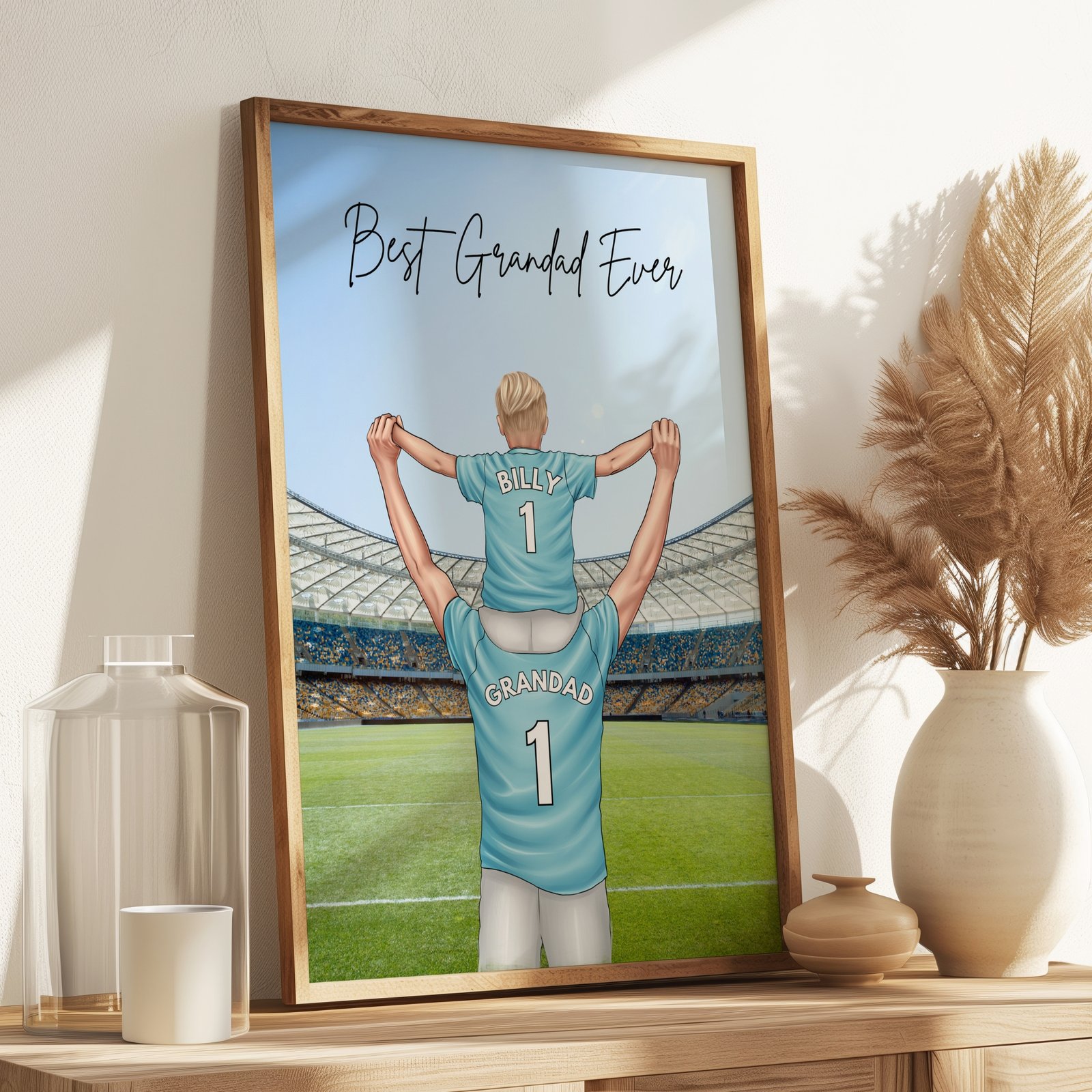 Football Print For Grandad