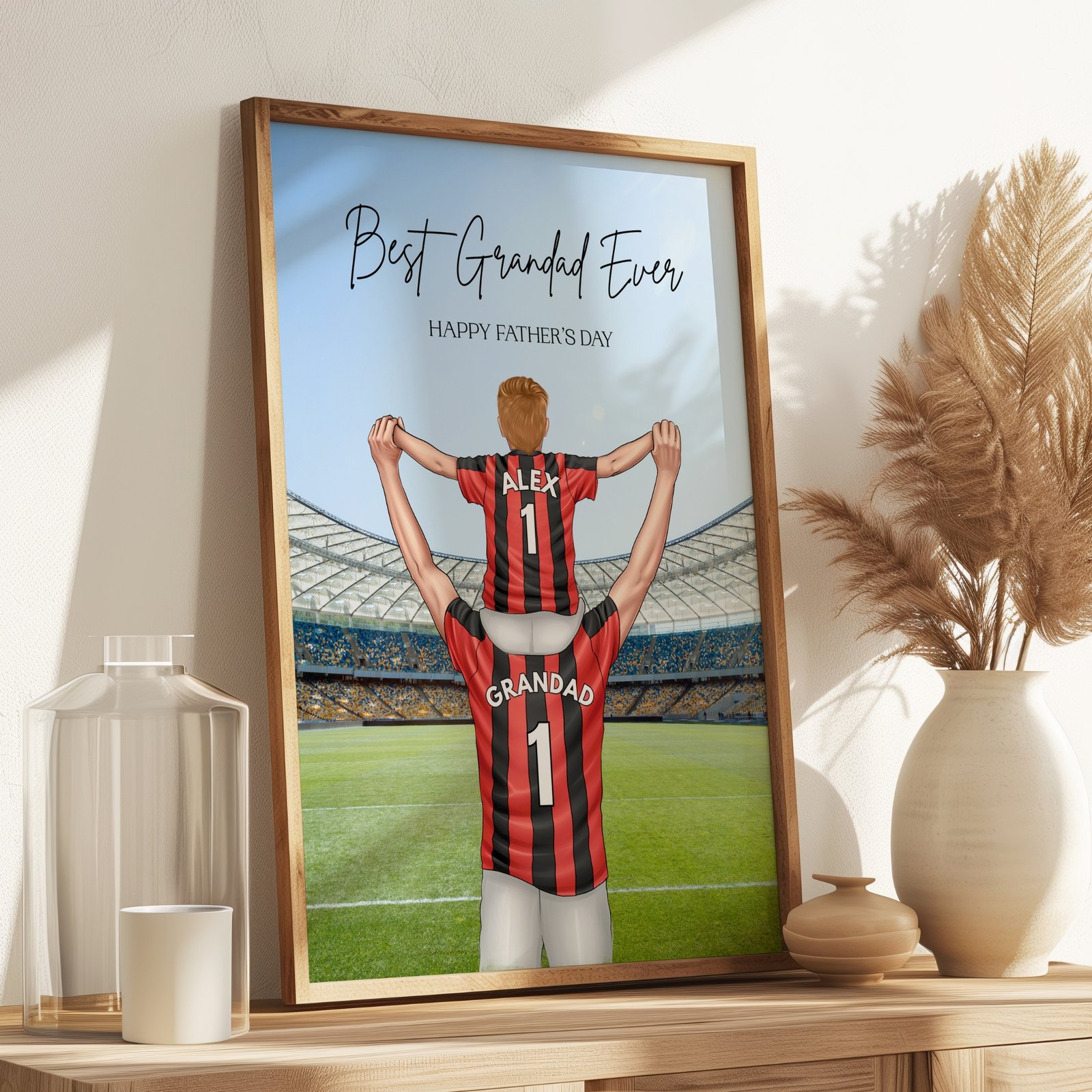 Football Print For Grandad - Image 2
